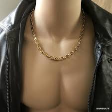 collier or homme