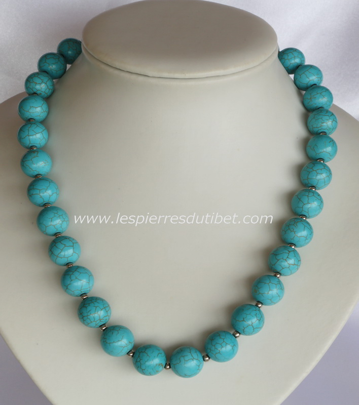 collier turquoise véritable