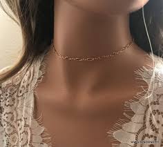 collier femme doré